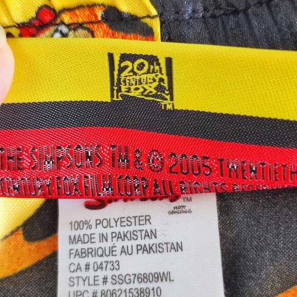 The Simpsons Homer Simpson pyjama pants men's size XL black graphic design - Picture 6 of 13